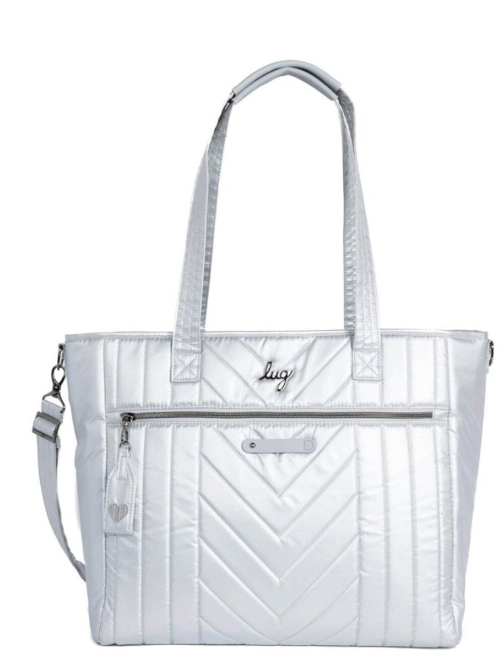 LUG - Paddle Carry-All Tote - Metallic Silver